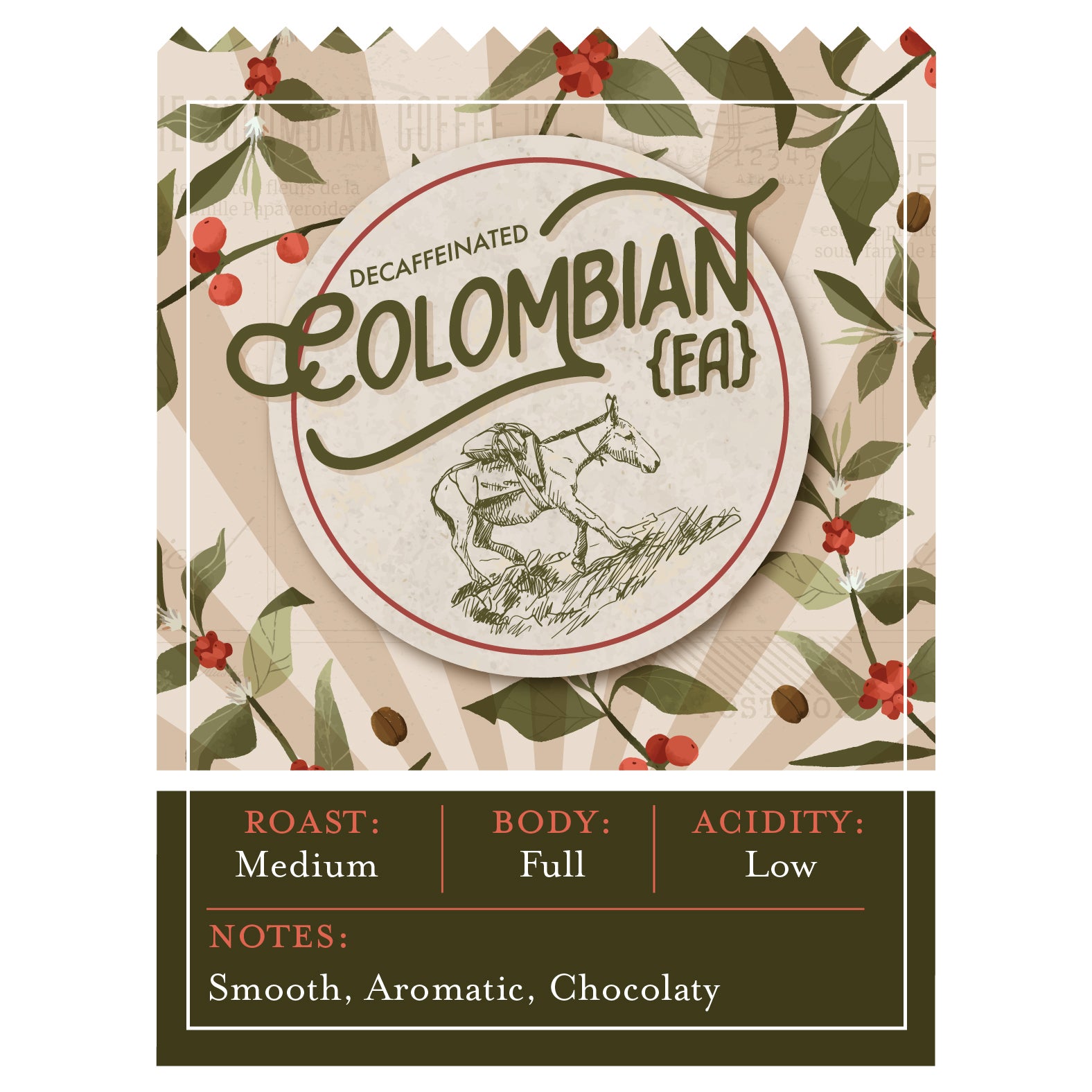 Decaf Columbian (EA) - Beans | Beca House Coffee